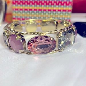 Faux Gem Pink Panther Bracelet